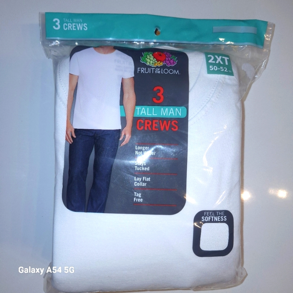 Fruit of the Loom White Undershirts 3 Pack